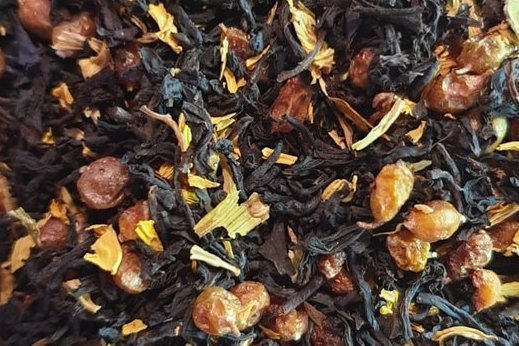Schwarzer Tee Sanddorn-Sahne, aromatisiert